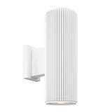 White Rando Outdoor Wall Light with Adjustable Backlight
