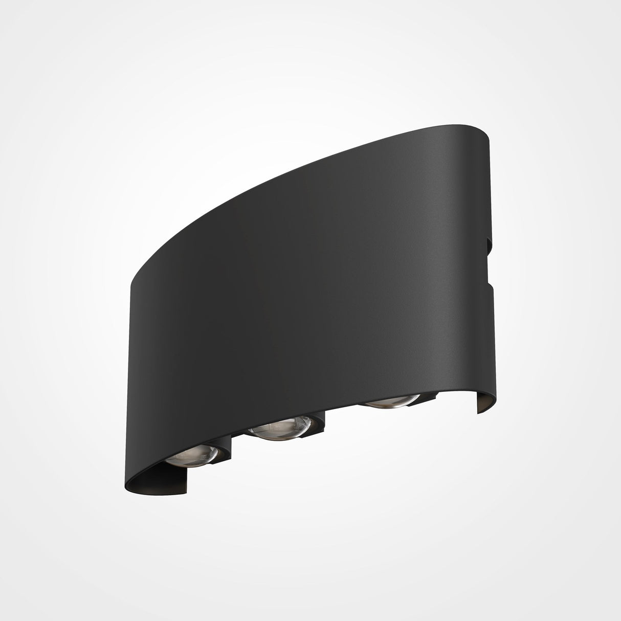 Sleek Strato Outdoor Architectural Lighting in Black
