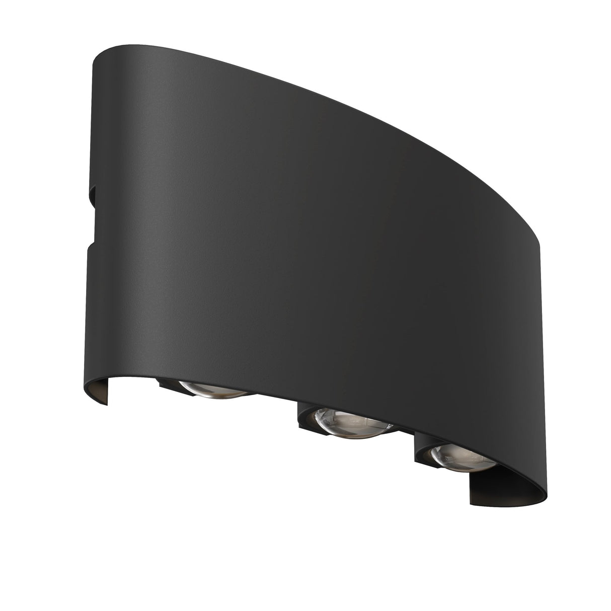 Sleek Strato Outdoor Architectural Lighting in Black