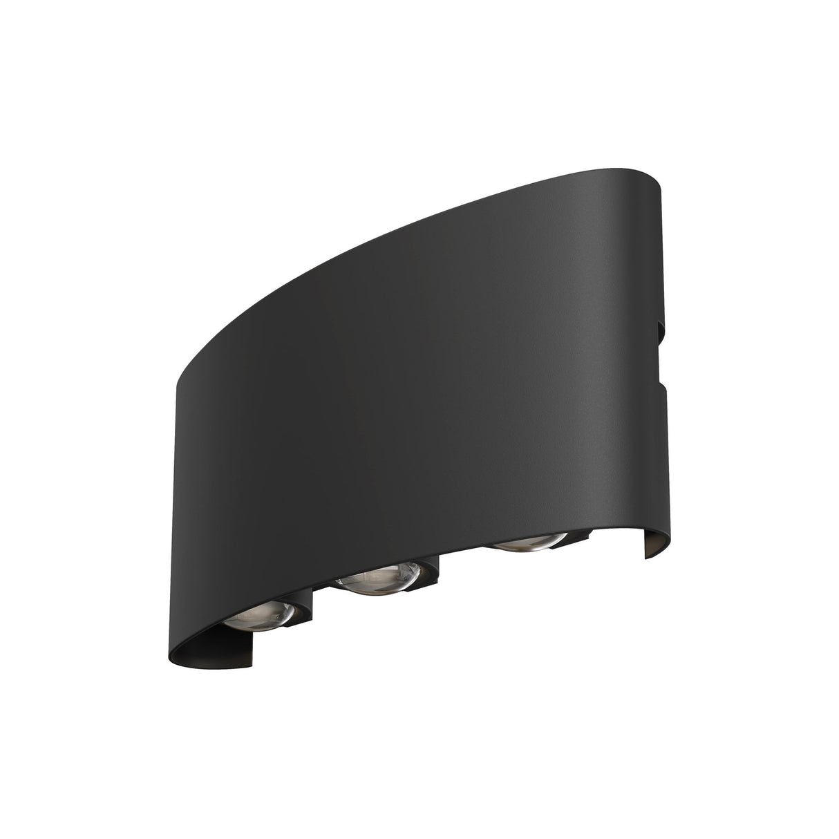 Sleek Strato Outdoor Architectural Lighting in Black