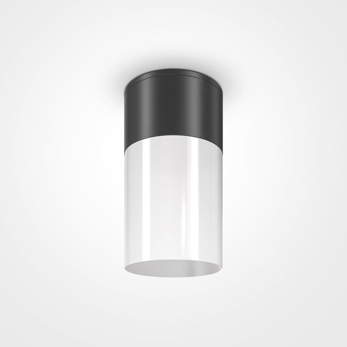 Sleek Black Outdoor Ceiling Lamp - Willis Collection