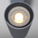 Sleek Grey Bowery Outdoor Wall Lamp