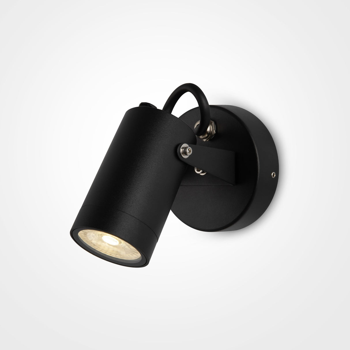 Sleek Outdoor Adjustable Wall Lamp - Black