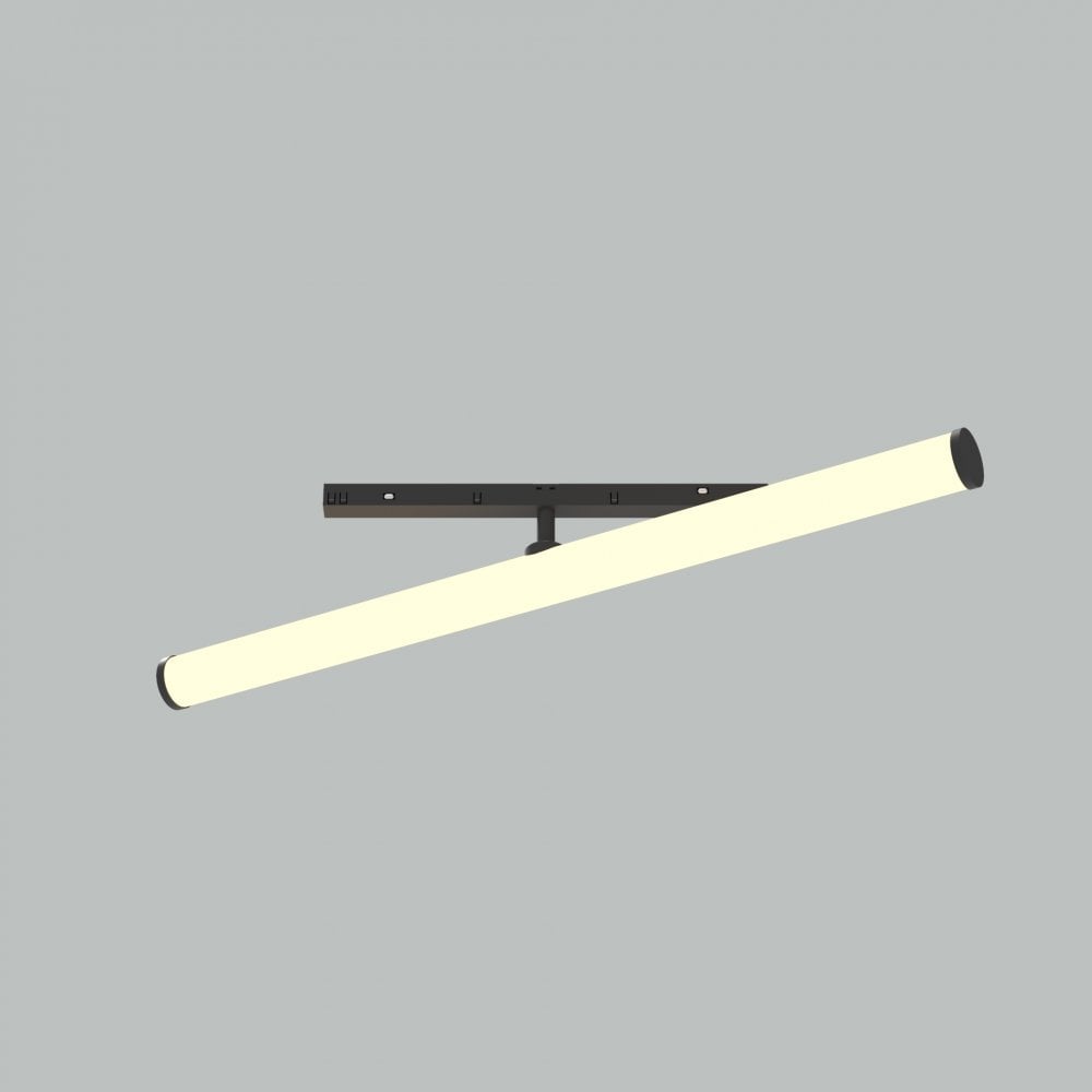 Sleek Black Magnetic Track Lighting - Exility LARC Series by Maytoni Technical