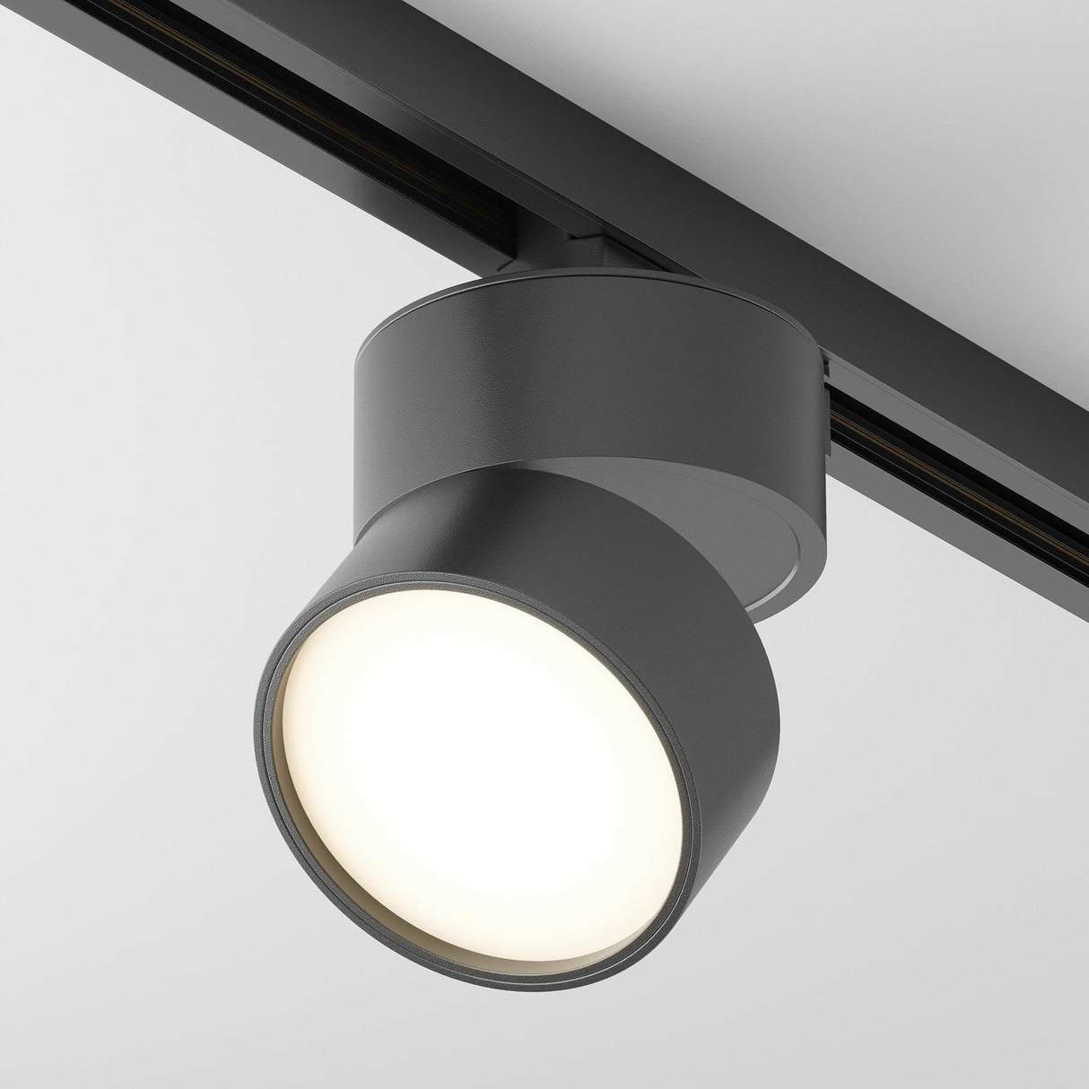 Elegant Black Aluminum Track Light - UNITY ONDA Series