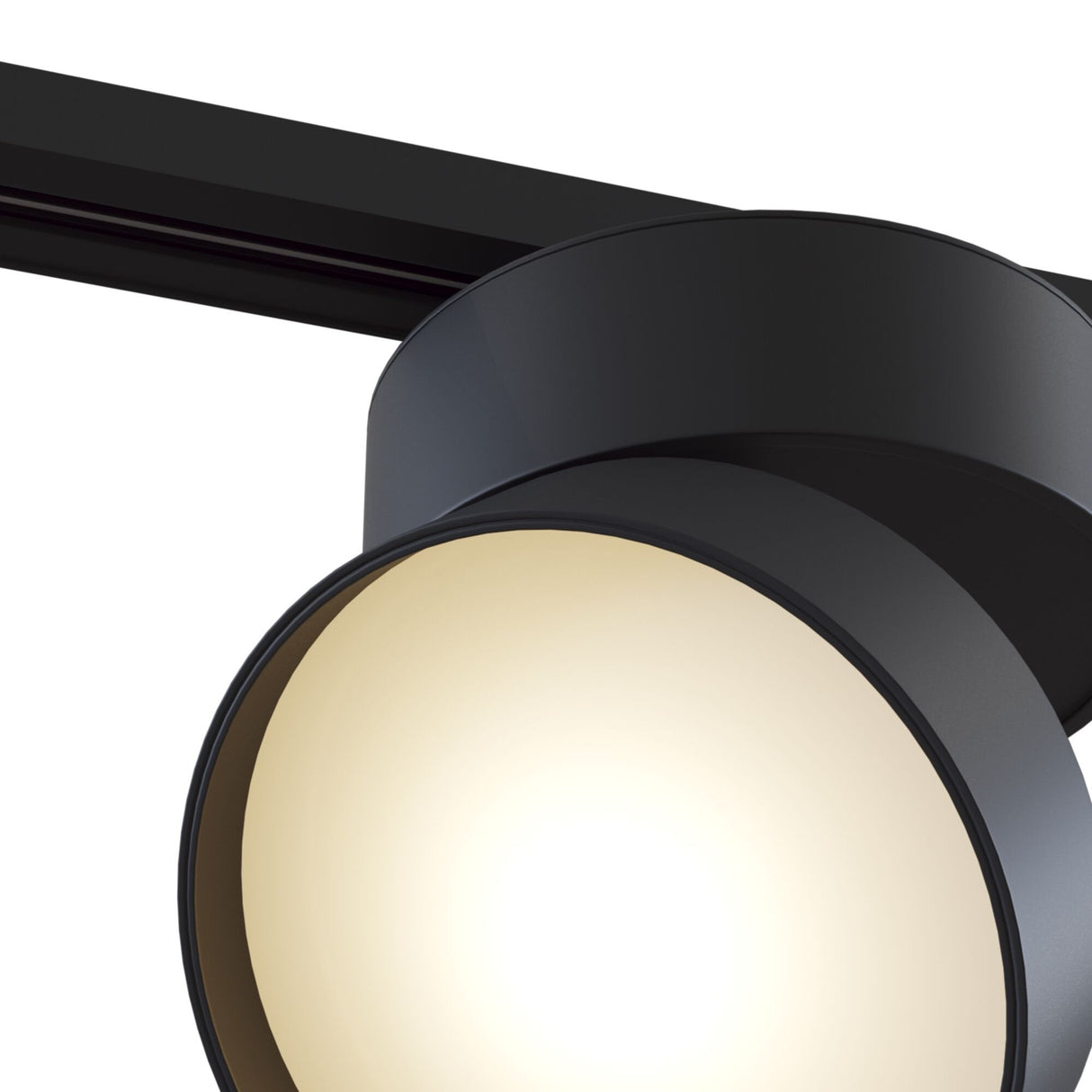 Black Unity Onda Single Phase Track Lighting System