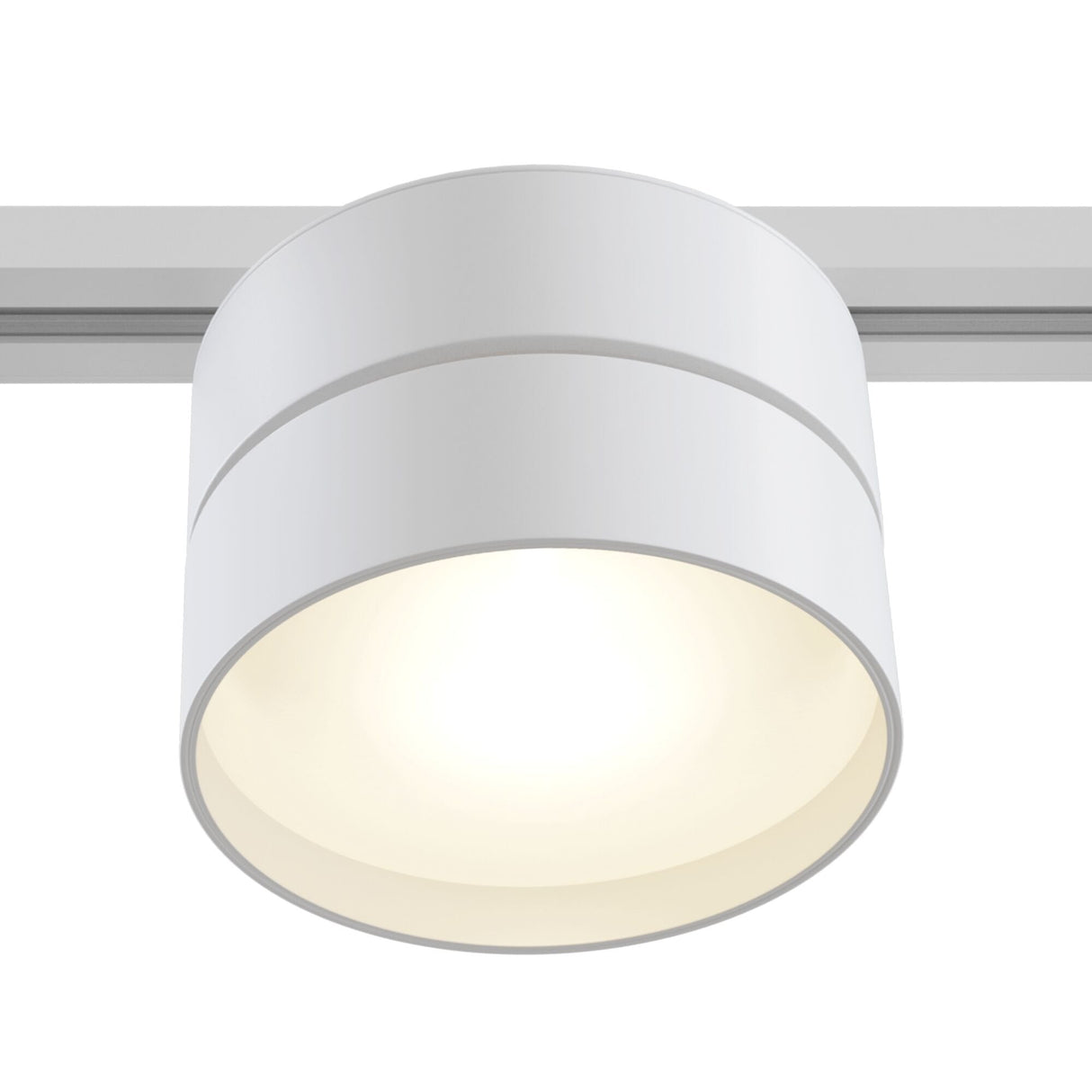 Elegant White ONDA Track Light – 1 Phase UNITY System