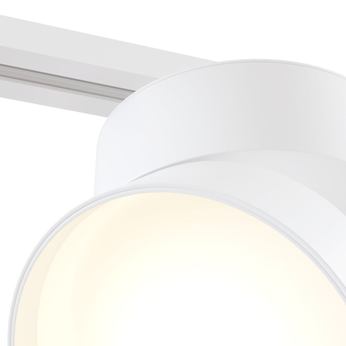 Elegant White ONDA Track Light – 1 Phase UNITY System