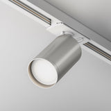 Unity Focus S Single-Phase Track Light - Sleek White and Silver Design