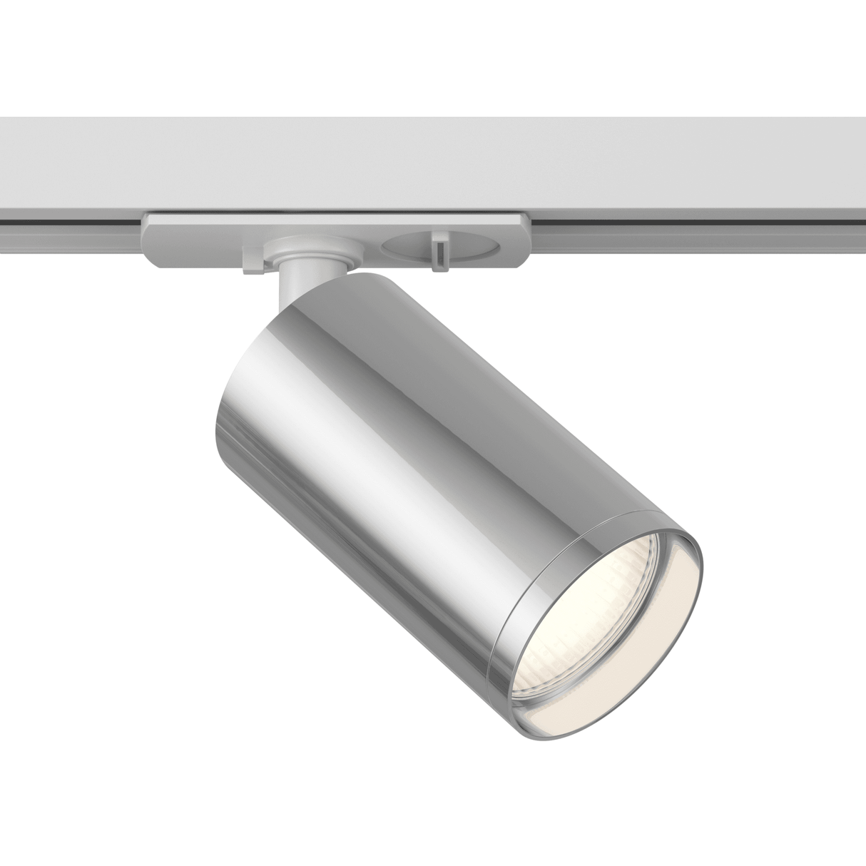 Unity Focus S Single-Phase Track Light - Sleek White and Silver Design