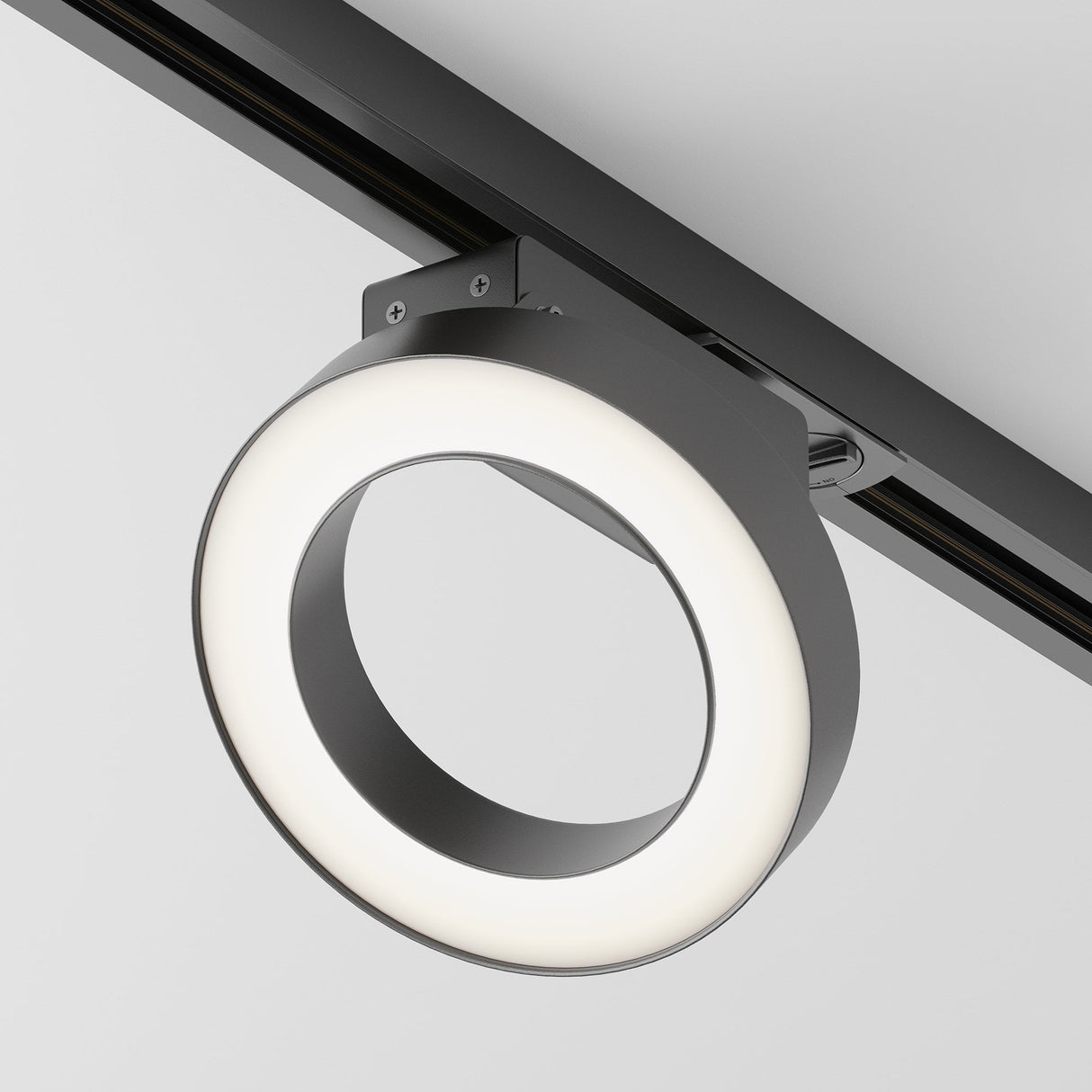 Sleek Black UNITY Rim Track Lighting - 1 Phase System