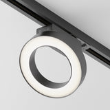 Sleek Black UNITY Rim Track Light - Adjustable 1 Phase System