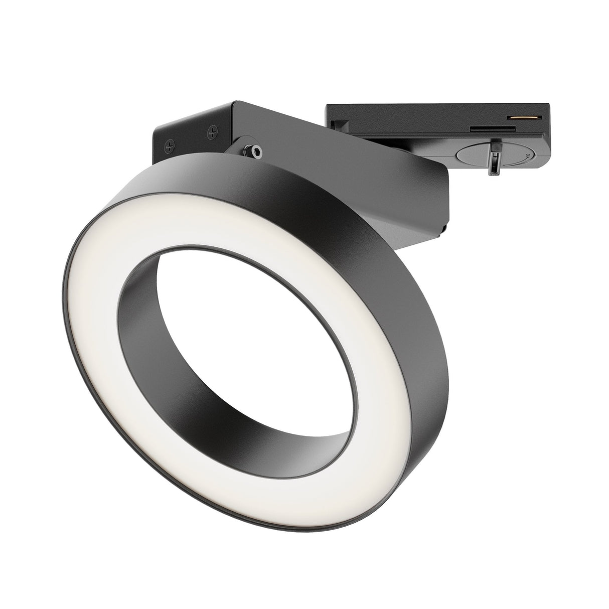 Sleek Black UNITY Rim Track Light - Adjustable 1 Phase System
