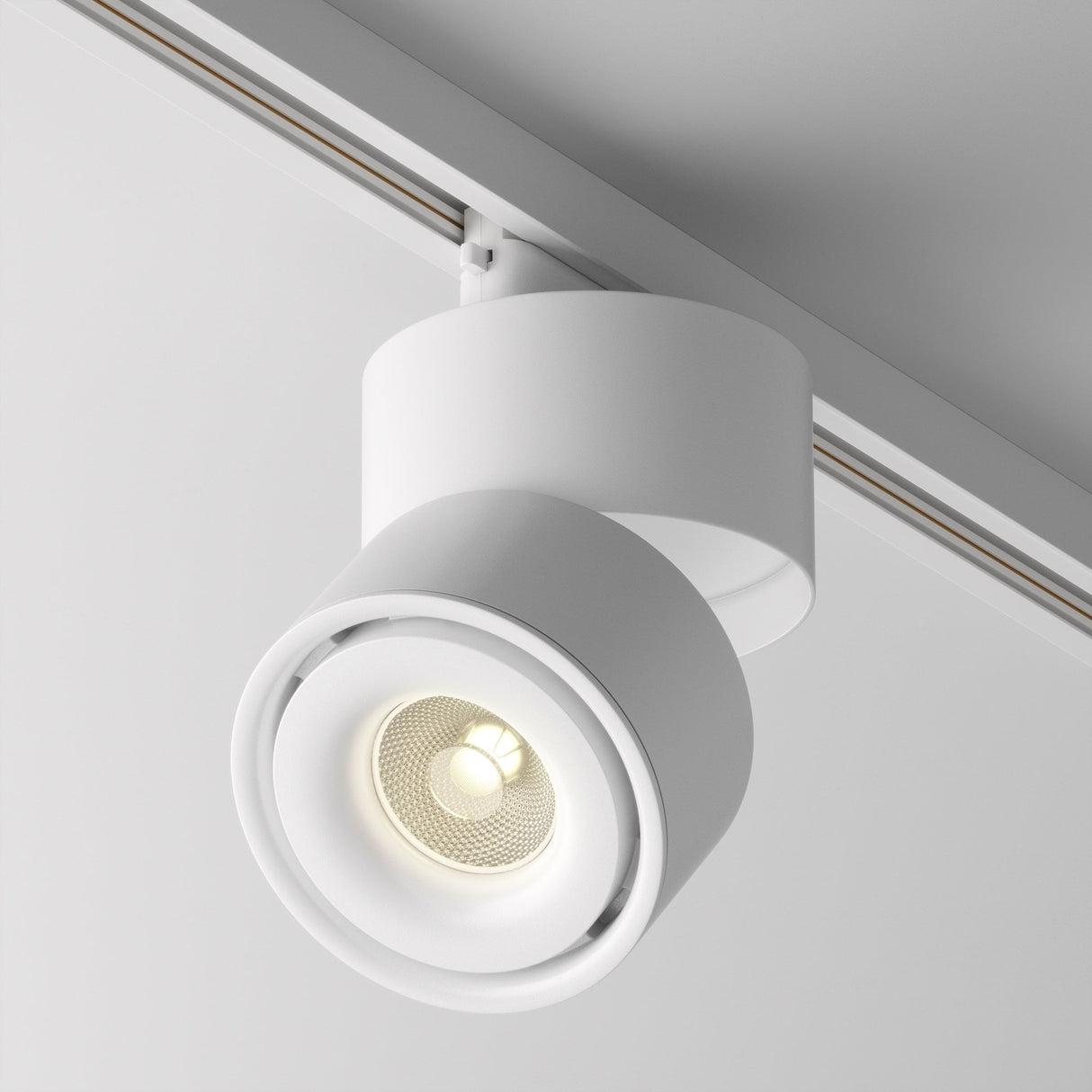 UNITY Yin White Track Lighting System - 1 Phase, Aluminum Body