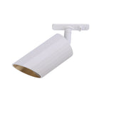 Lipari White Aluminum Track Light Fixture - 1 Phase Unity System