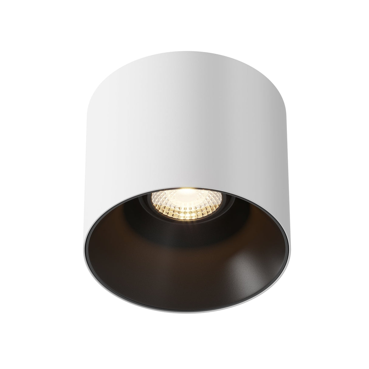 Alfa LED Ceiling Lamp: Elegant White and Black Design