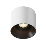Alfa LED Ceiling Lamp: Elegant White and Black Design