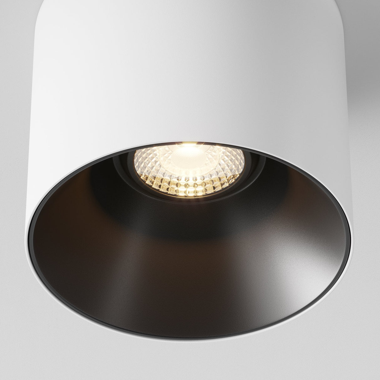 Sleek Dual-Toned Alfa LED Ceiling Lamp - Modern White & Black Design