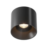 Sleek Black Alfa LED Ceiling Lamp