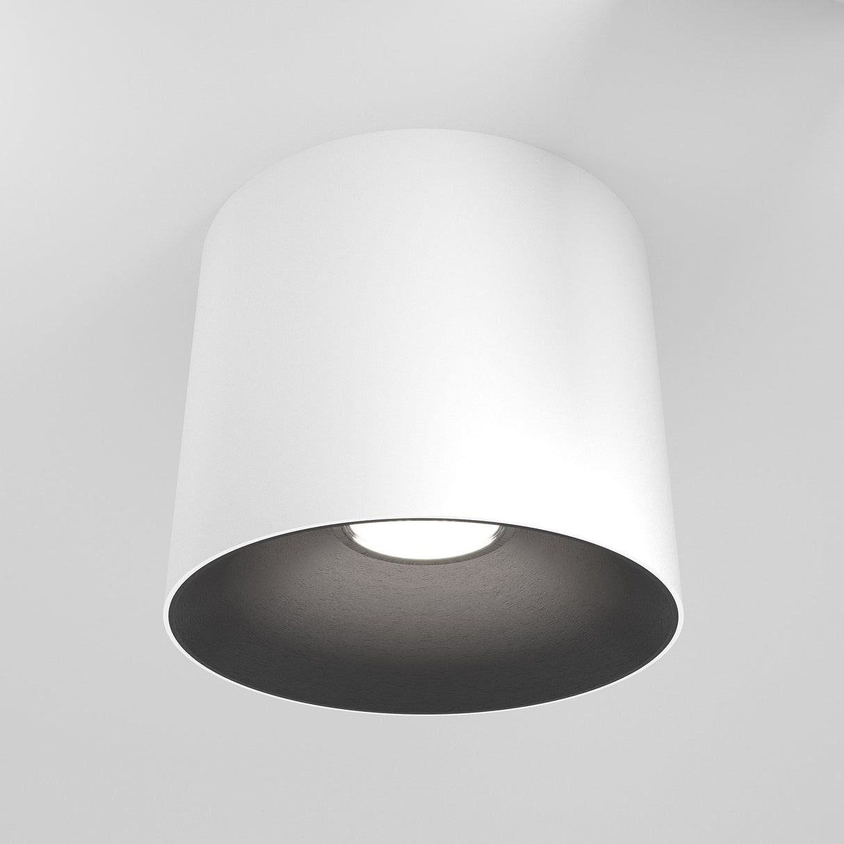 Alfa LED Ceiling Lamp - Modern White and Black Design