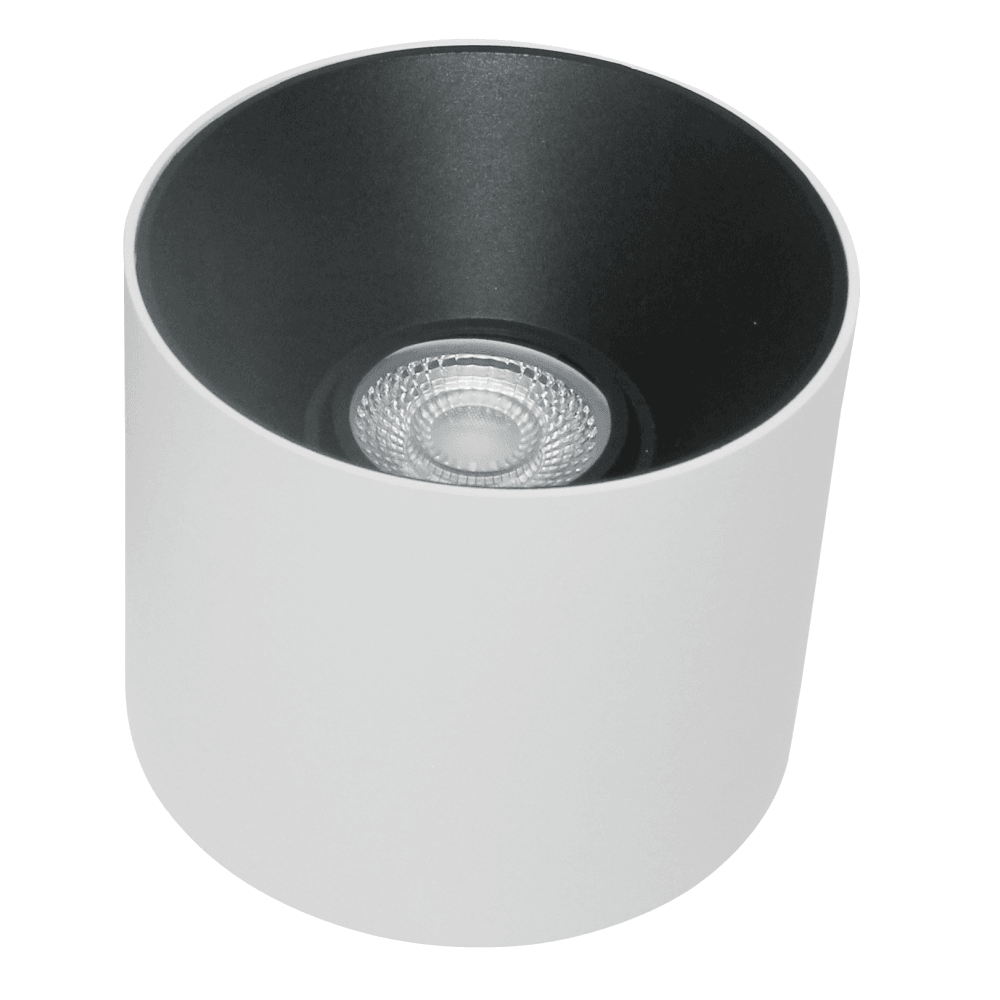 Alfa LED Ceiling Lamp - Modern White and Black Design