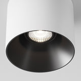 Dual-Tone Alfa LED Ceiling Lamp - Sleek White and Black Design