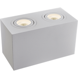 White Atom Dual Light Ceiling Lamp