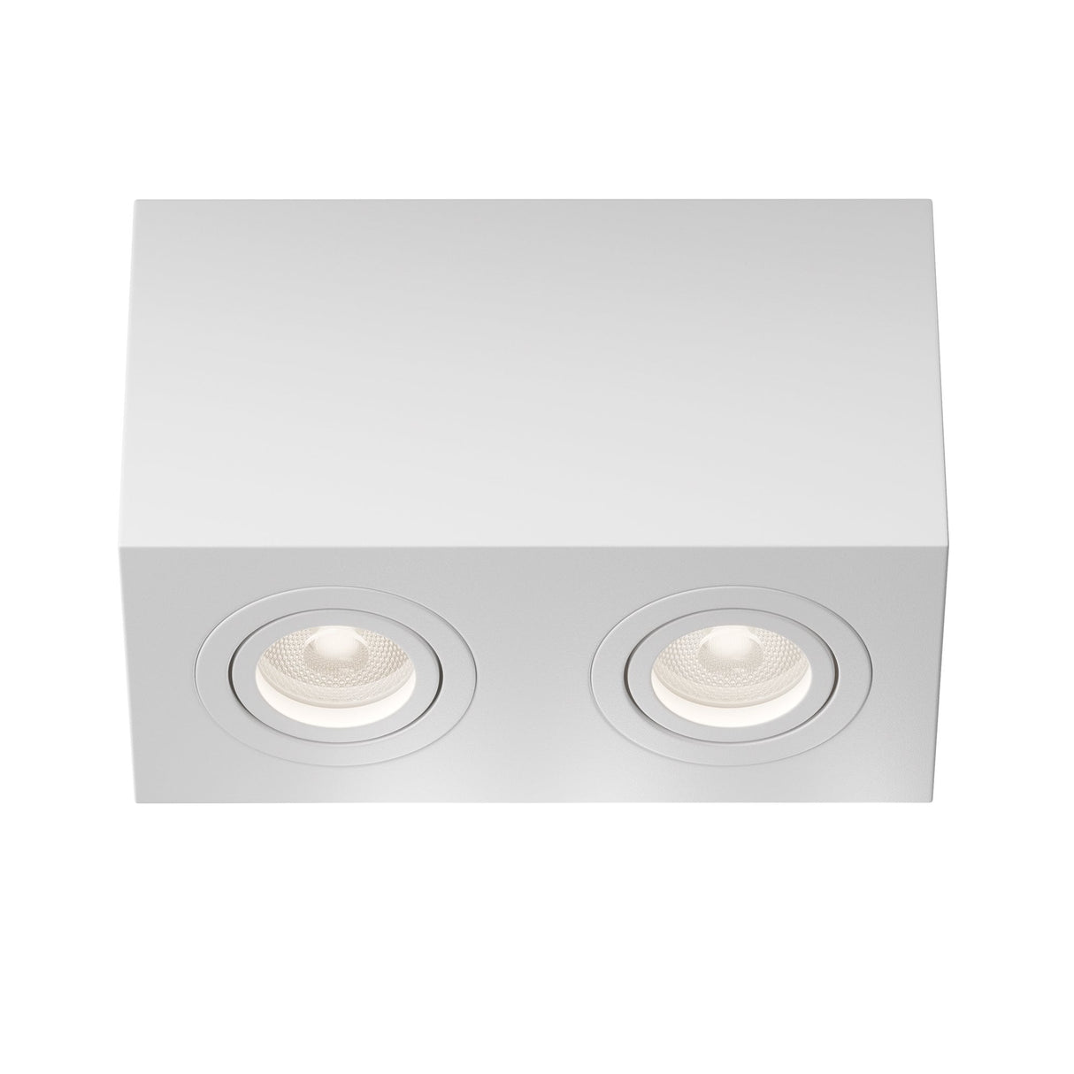 White Atom Dual Light Ceiling Lamp