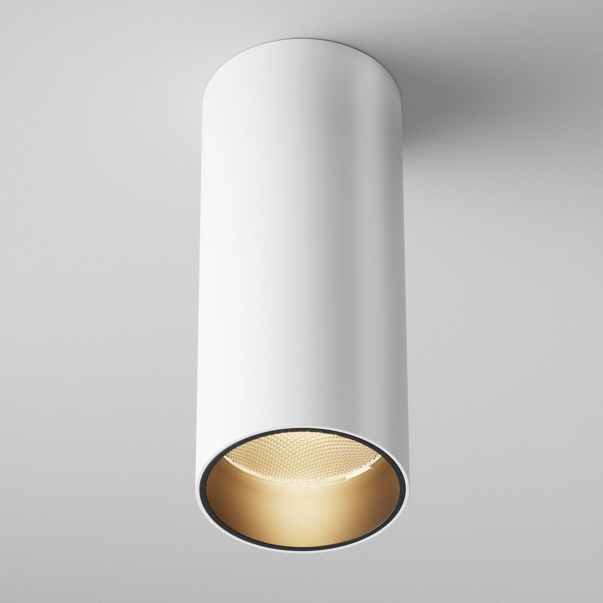 White FOCUS LED Ceiling Lamp - Modern Aluminum Design