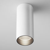 White Aluminum FOCUS LED Surface-Mounted Ceiling Lamp