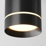 Sleek Black Orlo LED Ceiling Lamp