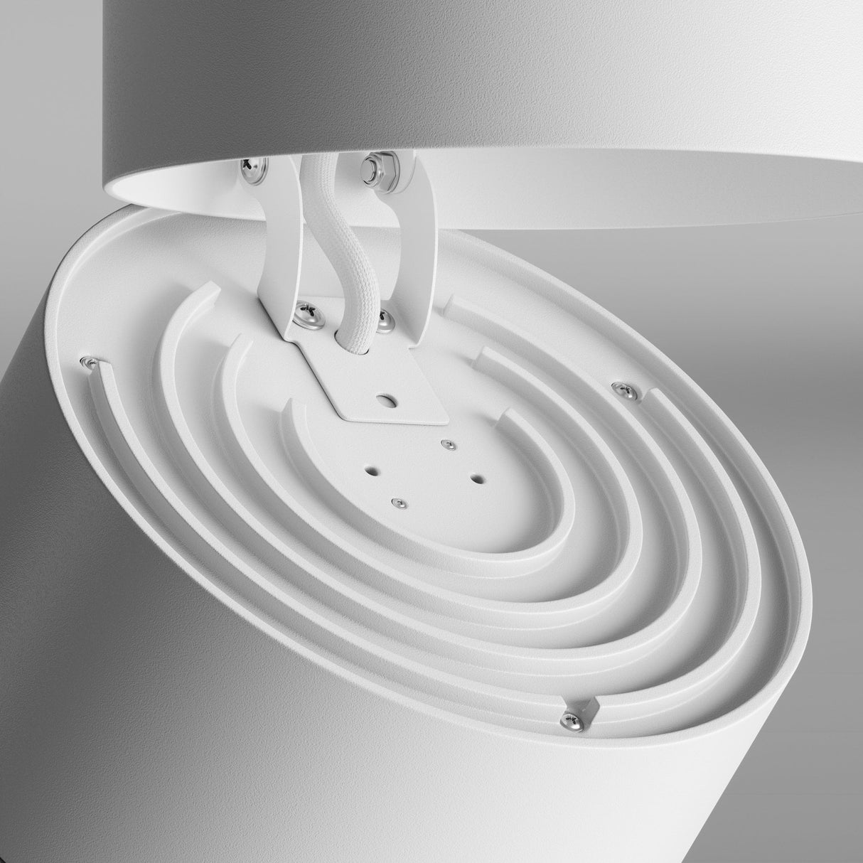Yin Series Modern White Ceiling & Wall Lamp by Maytoni