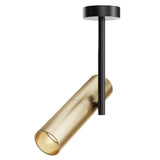 Contemporary Black and Gold Elti Adjustable Ceiling Lamp