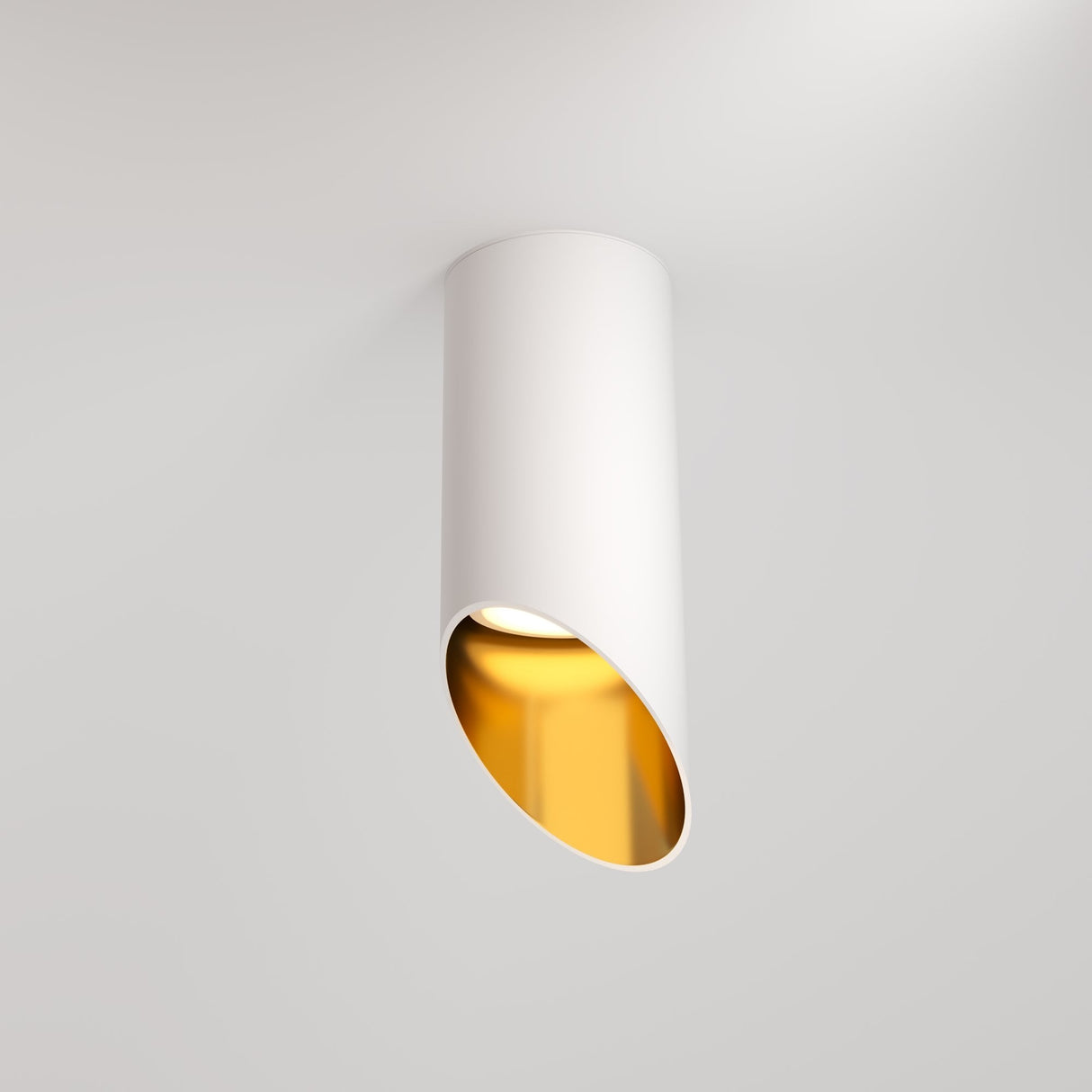 Lipari Series Modern Ceiling Lamp - White and Gold Accents