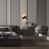 Sleek Black KILT Wall Lamp by Maytoni - Modern Aluminum Design