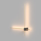 Contemporary Black and Gold Wall Lamp - Maytoni Technical Pars Series