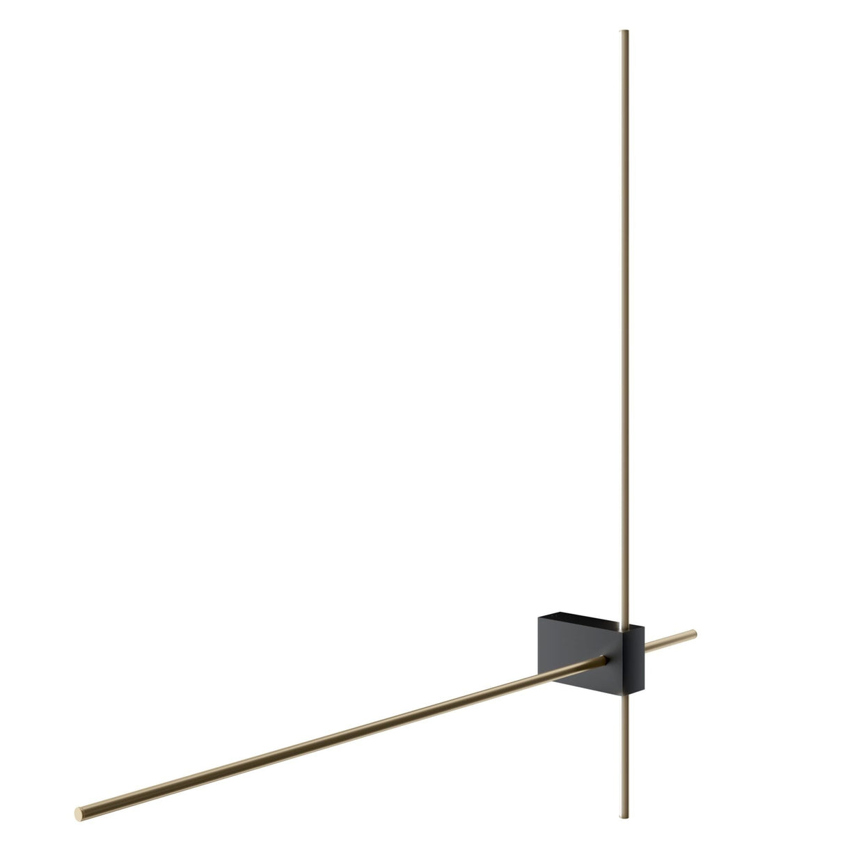Contemporary Black and Gold Wall Lamp - Maytoni Technical Pars Series