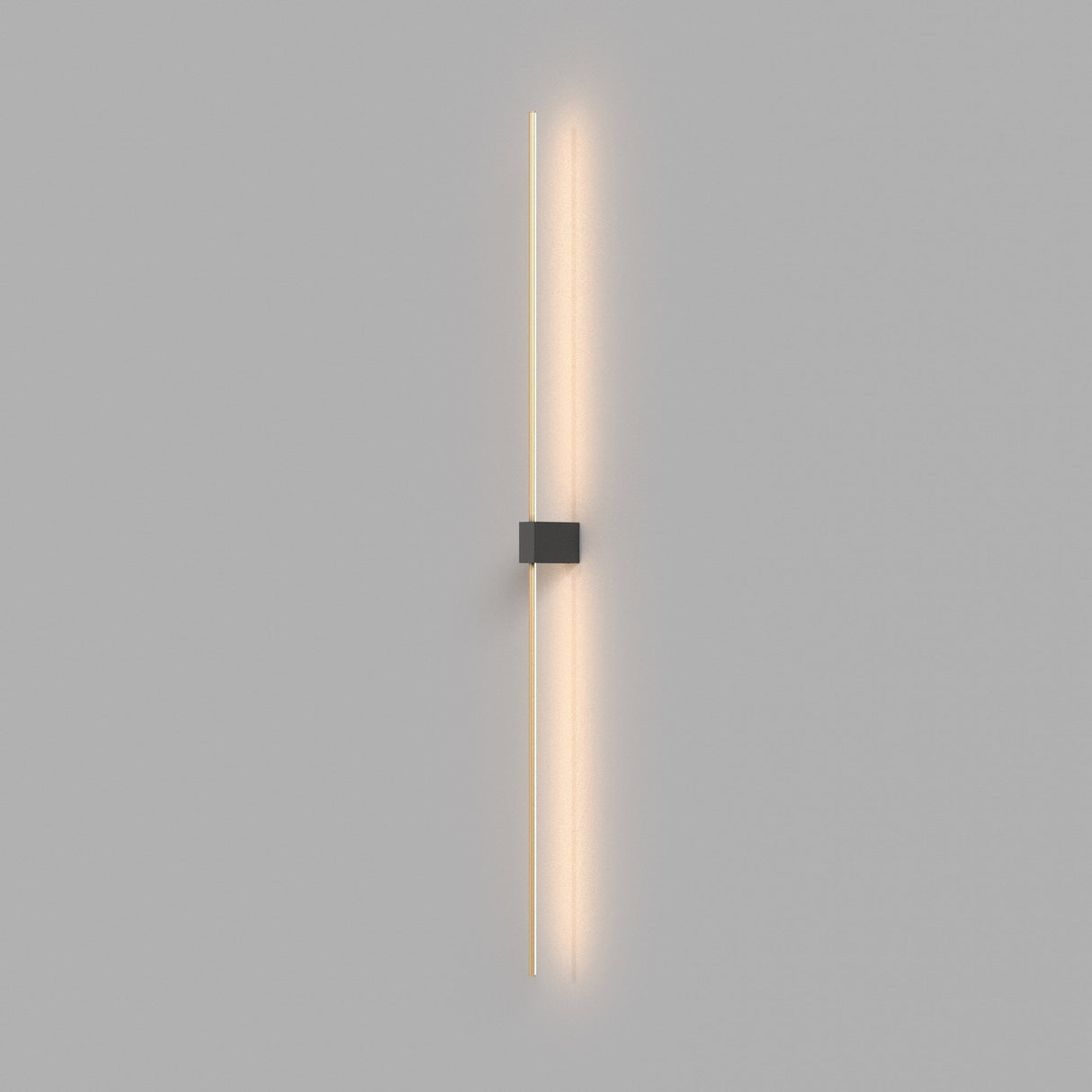 Elegant Black and Gold Wall Lamp - Sleek Minimalist Design
