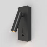 Sleek Black Mirax Adjustable Wall Lamp - Modern Style