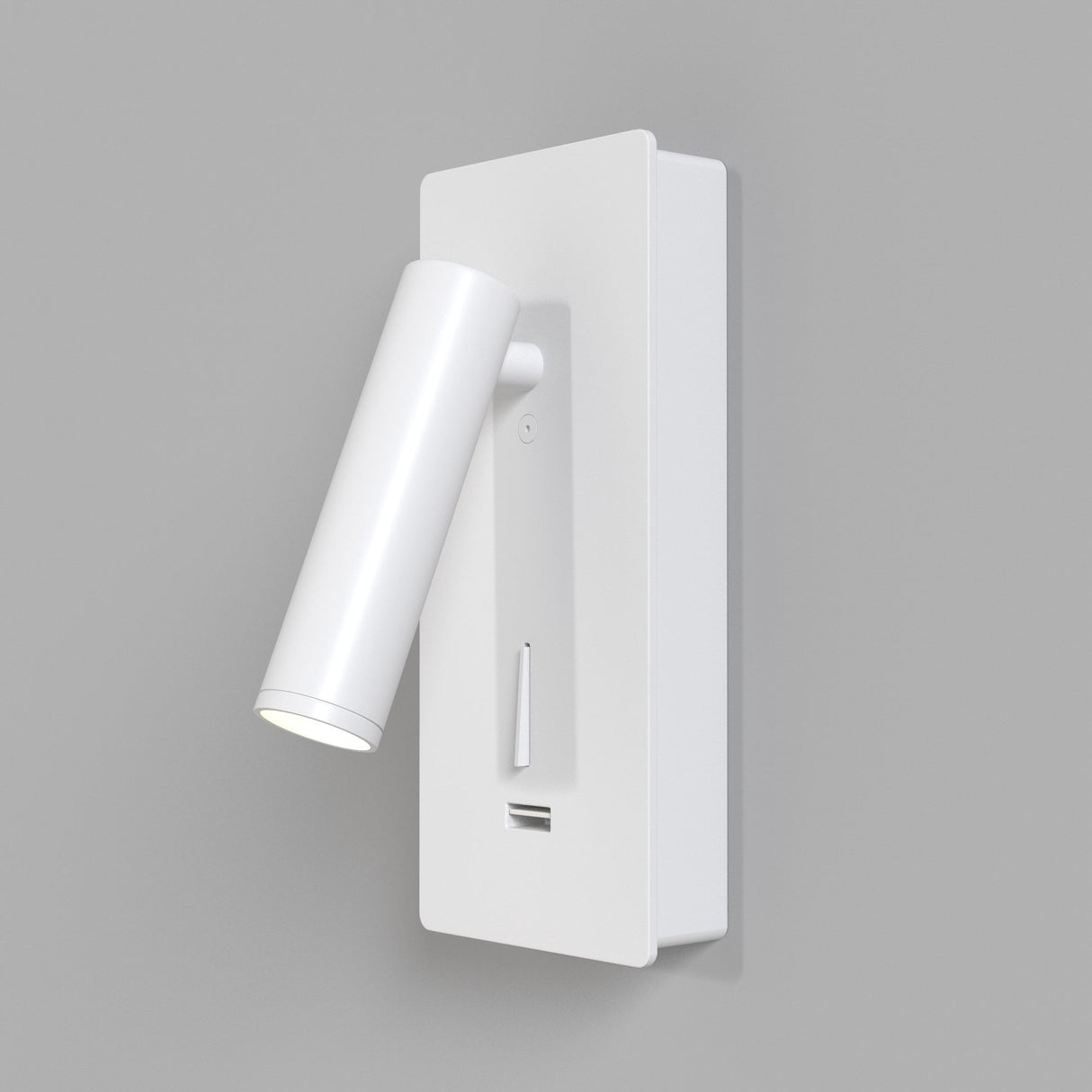 White Mirax Adjustable LED Wall Lamp - Sleek Cylindrical Design