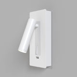 White Mirax Adjustable LED Wall Lamp - Sleek Cylindrical Design