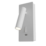 White Mirax Adjustable LED Wall Lamp - Sleek Cylindrical Design