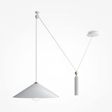 Sleek White Peso Pendant Lamp - Modern Minimalist Design