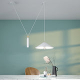 Sleek White Peso Pendant Lamp - Modern Minimalist Design