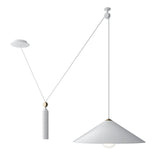 Sleek White Peso Pendant Lamp - Modern Minimalist Design