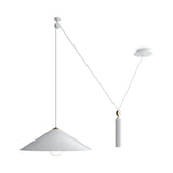 Sleek White Peso Pendant Lamp - Modern Minimalist Design