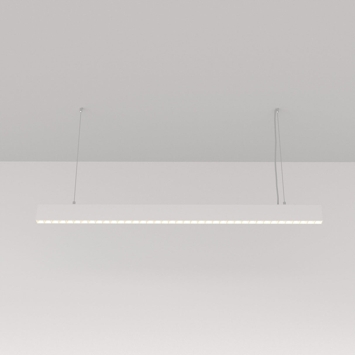 Elegant White Linear Pendant Lamp
