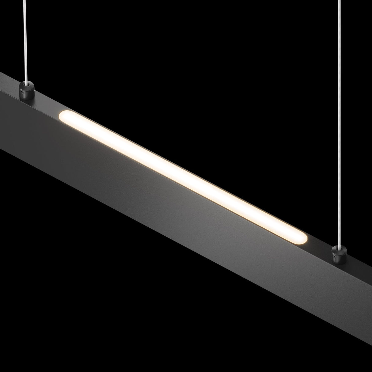 Sleek Step Pendant Lamp - Black Finish