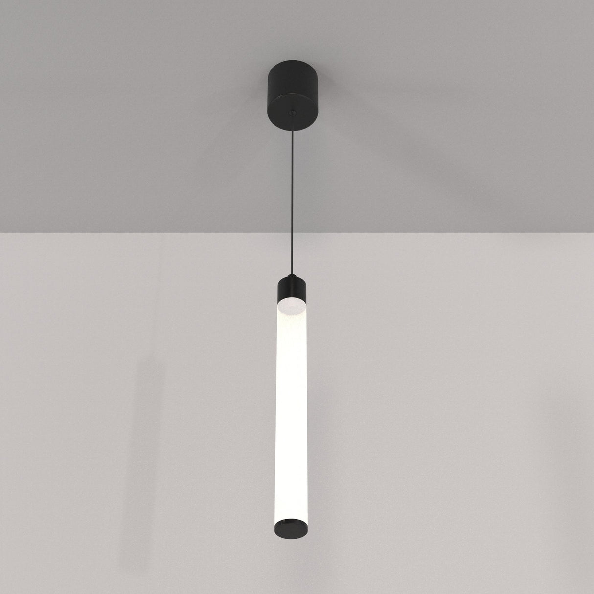 Sleek Black Ray Pendant Light - Modern Aluminum Design