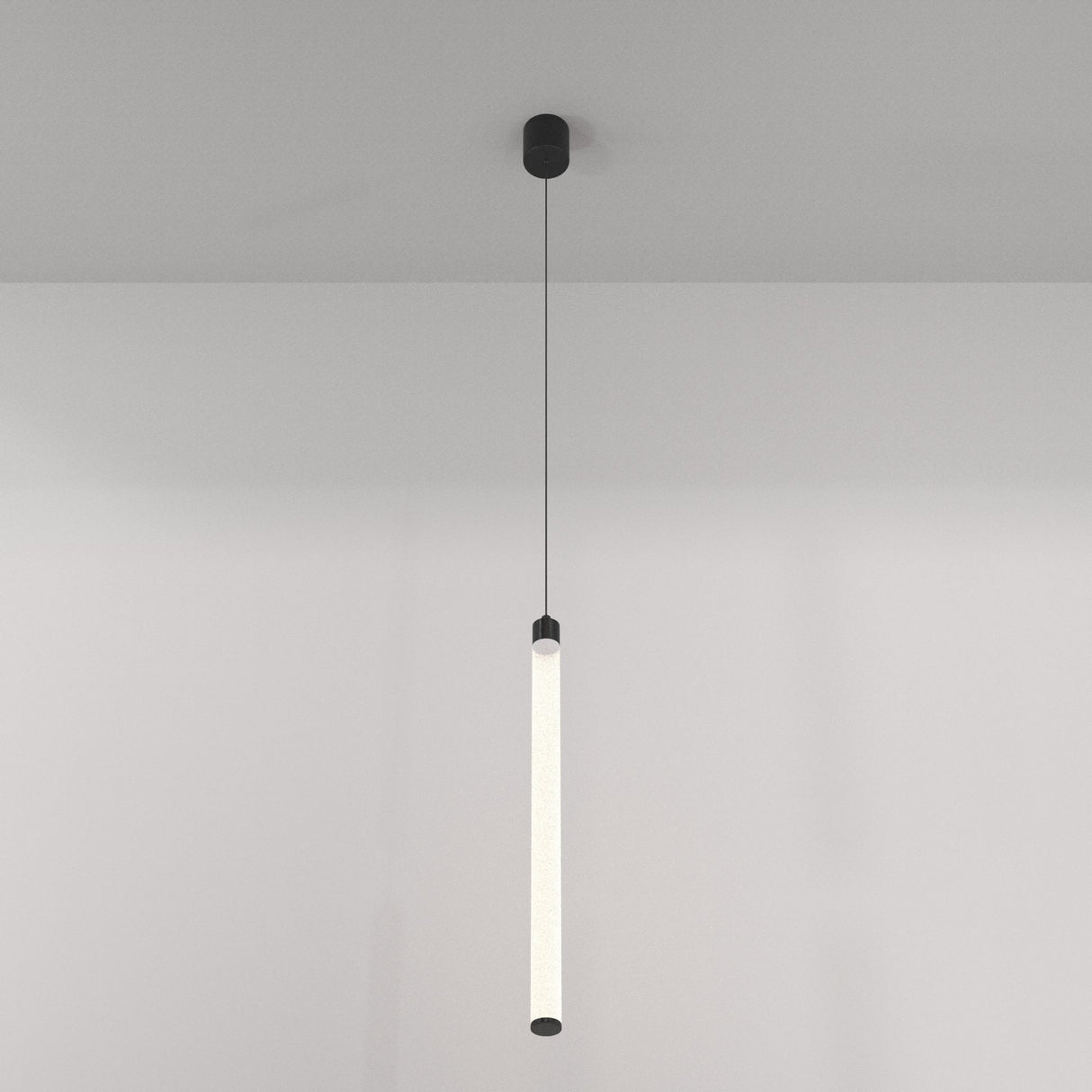 Sleek Black Ray Pendant Lamp by Maytoni